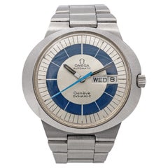Vintage Omega Geneve Dynamic Stainless Steel Date Automatic Men's Watch