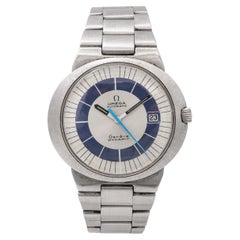 Vintage Omega Geneve Dynamic Stainless Steel Date Automatic Men's Watch