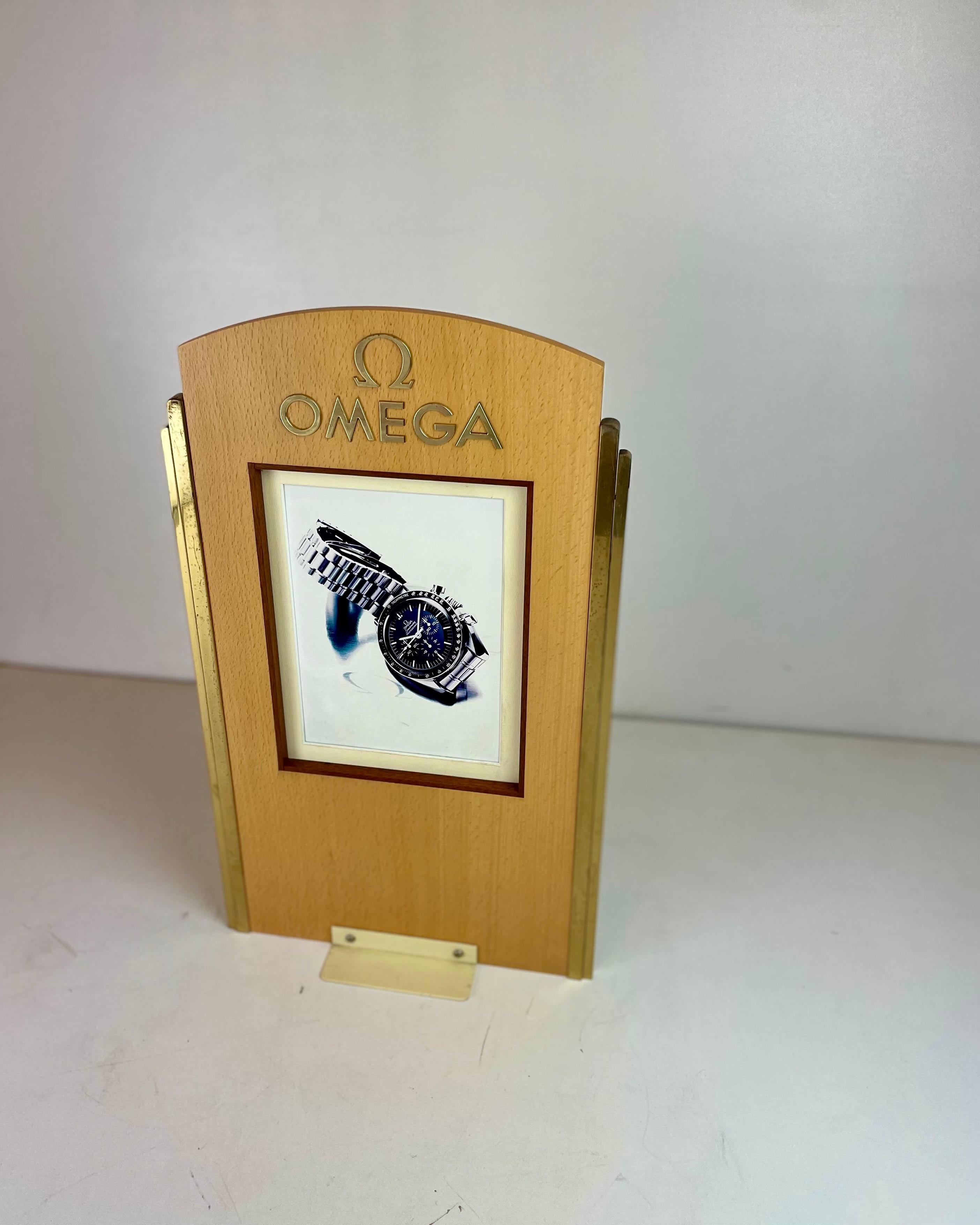 Vintage By Ladenwerbung von Omega, 1980er Jahre im Angebot 1