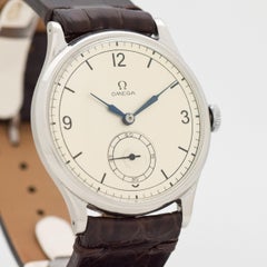 Vintage Omega Jumbo Stainless Steel Watch, 1937