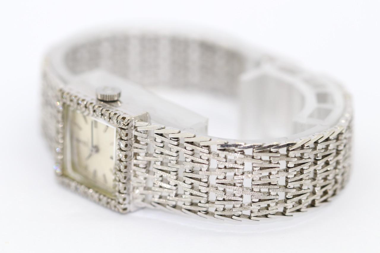 omega uhr damen weissgold