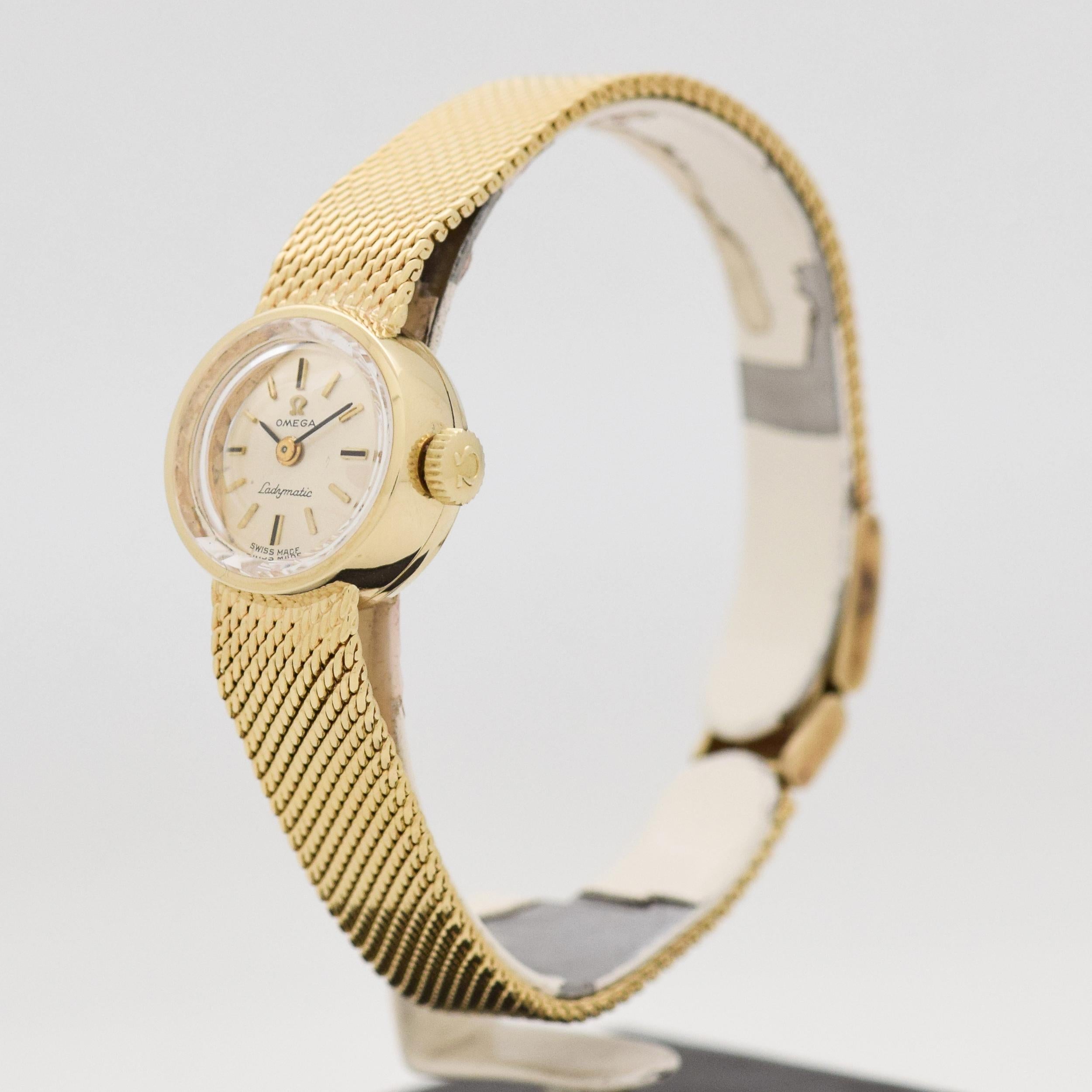 vintage omega ladymatic 14k watch