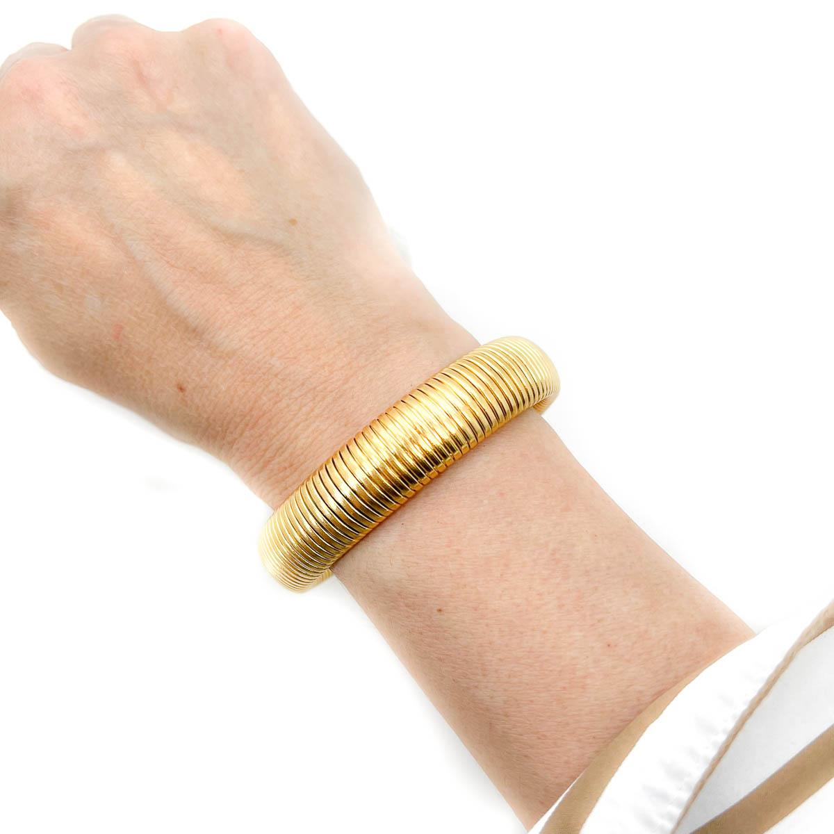 Women's or Men's Vintage Omega Link Bangle 2000s For Sale