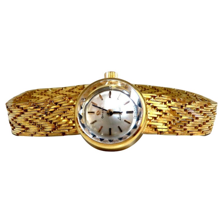 Vintage Omega Mechanical Automatic Watch 18kt For Sale at  display picture 3
