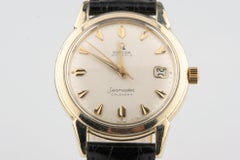 Vintage Omega Ω Men's Seamaster Calendar Automatic 14k Gold Filled Watch w/ Date