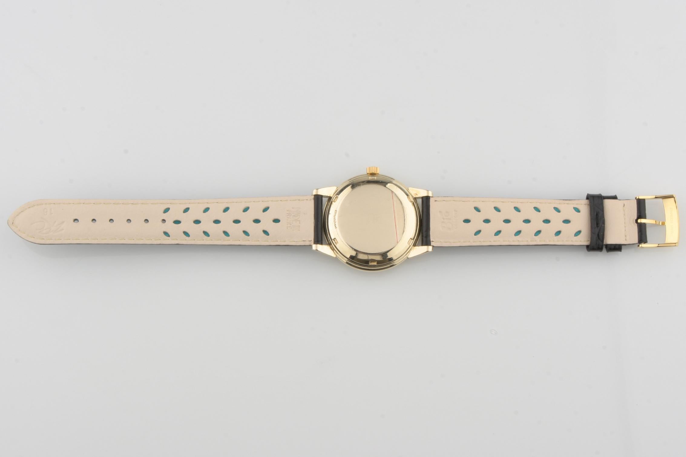 Vintage Omega Ω Men's Seamaster Calendar Automatic 14k Gold Filled Watch w/ Date en vente 1