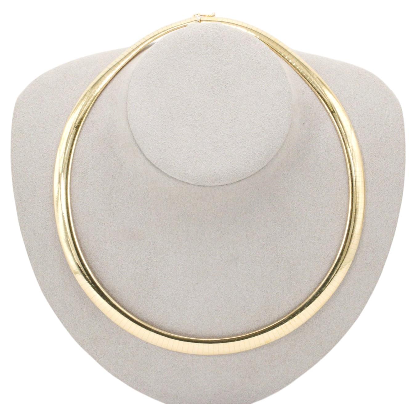Vintage Omega Necklace in 14K Yellow Gold