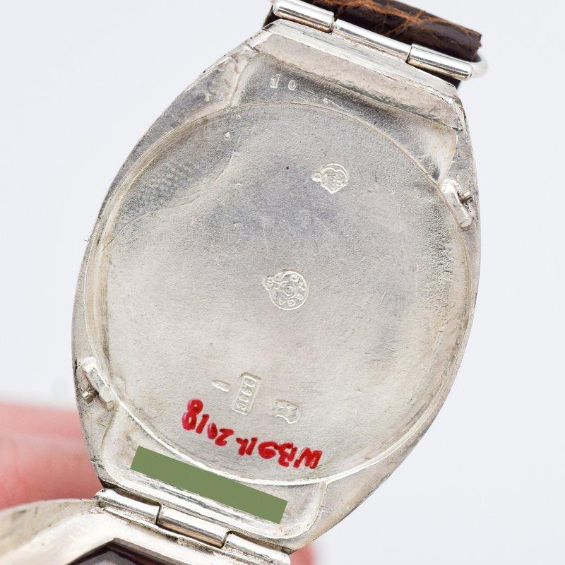 Vintage Omega Oversized Tonneau-Shaped Watch, 1937 For Sale 1