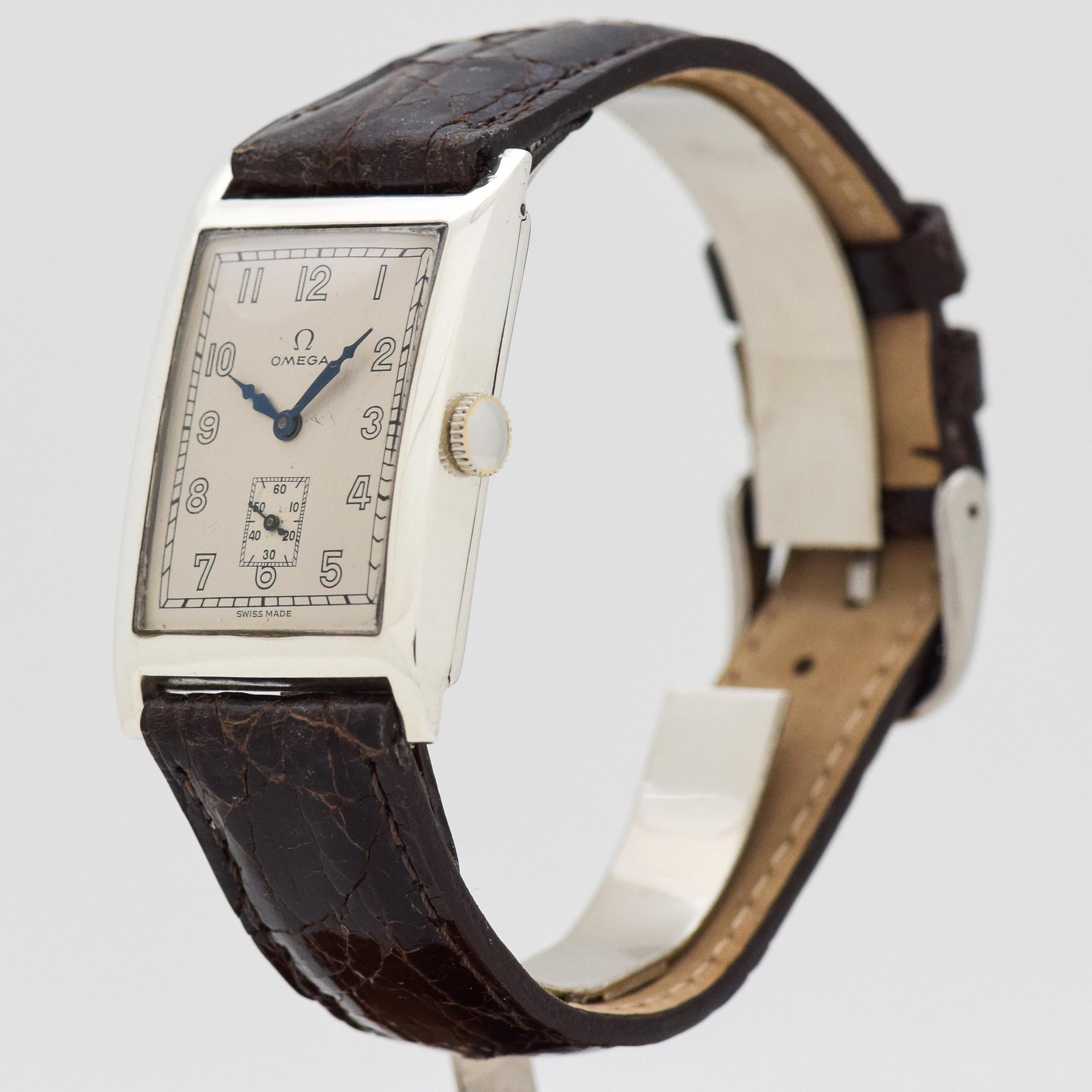 omega rectangular watch