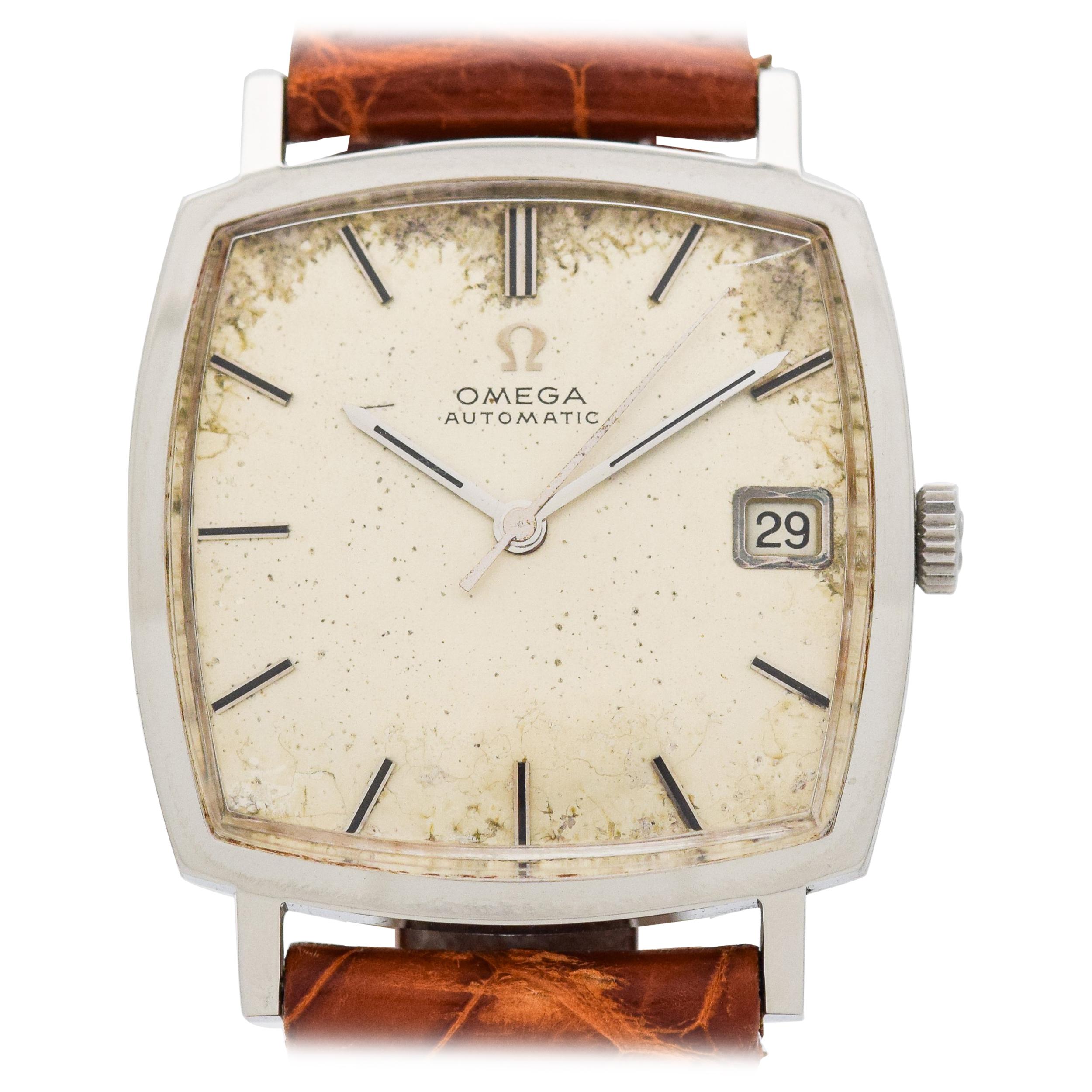 Vintage Omega Reference 162.025 Stainless Steel Watch, 1966 For Sale