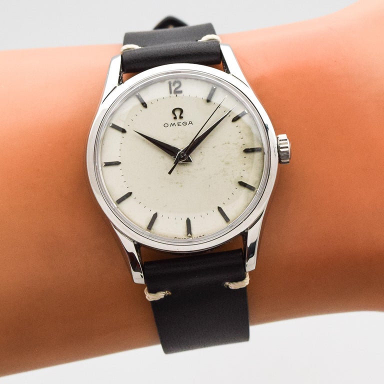 vintage-omega-reference-2640-10-sc-stainless-steel-watch-1954-at-1stdibs