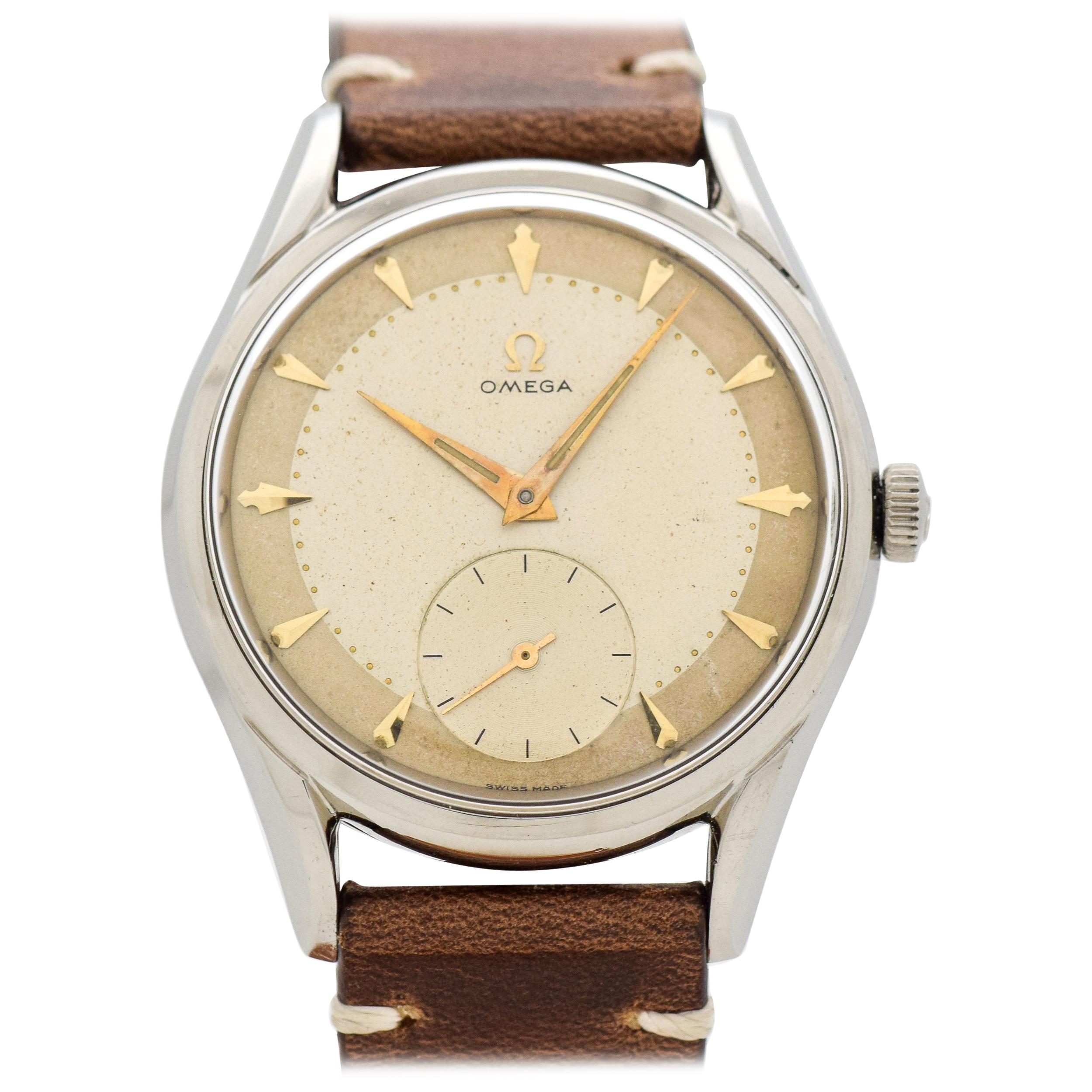 Vintage Omega Reference 2892-2-SC Stainless Steel Watch, 1956