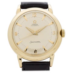 Vintage Omega Seamaster 14 Kart Yellow Gold Watch, 1952