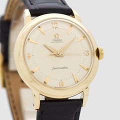 Vintage Omega Seamaster 14 Kart Yellow Gold Watch, 1952