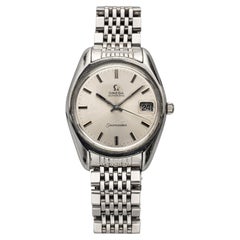 Vintage Omega Seamaster 1960s Automatic Silver Sunburst Dial 34mm case.