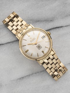 Vintage Omega Seamaster 1972 Automatic Silver Honywell Stamped Dial Gold Capped