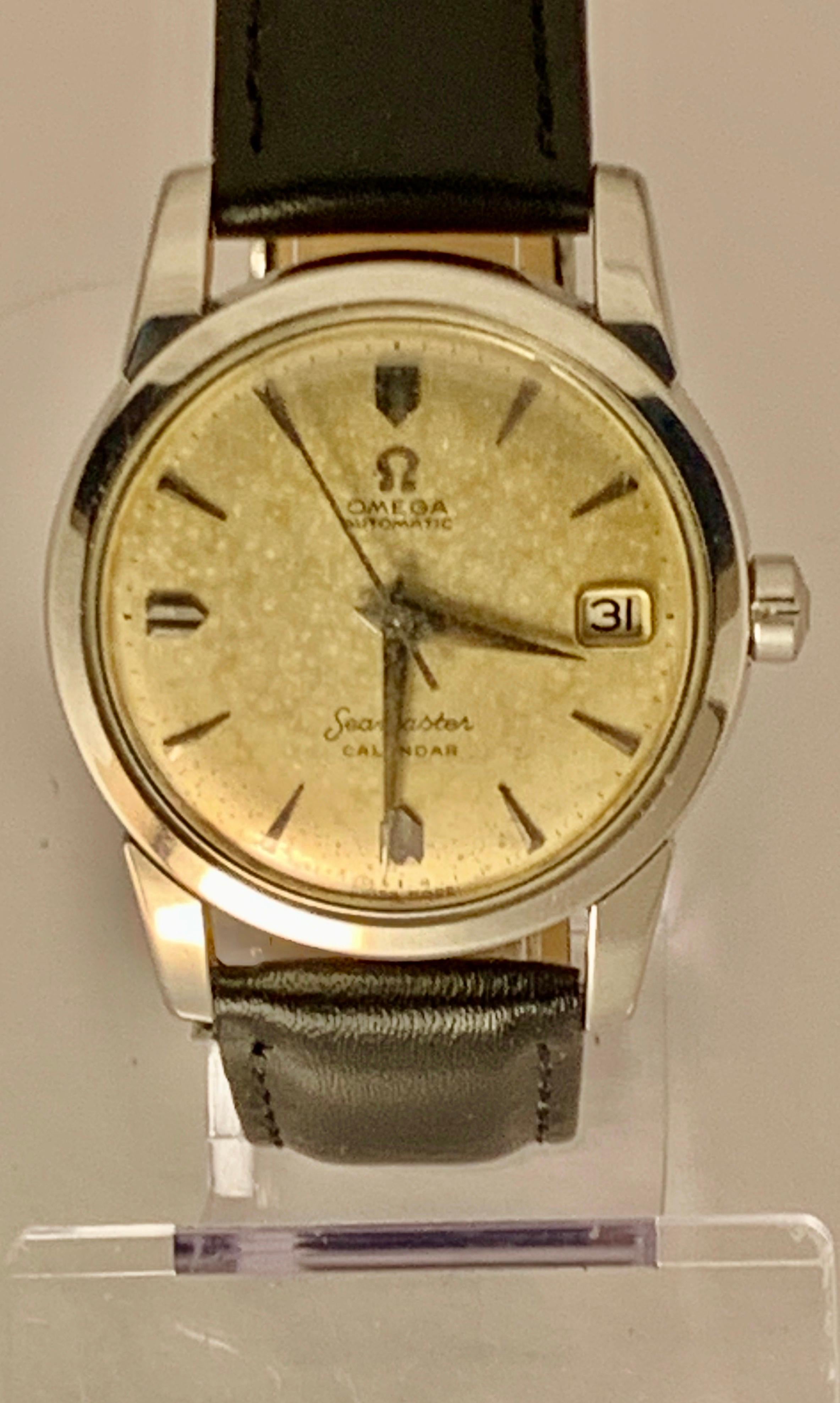 Vintage Omega Seamaster Automatic Calendar Cal.503, Steel 1956 Gents Watch 2