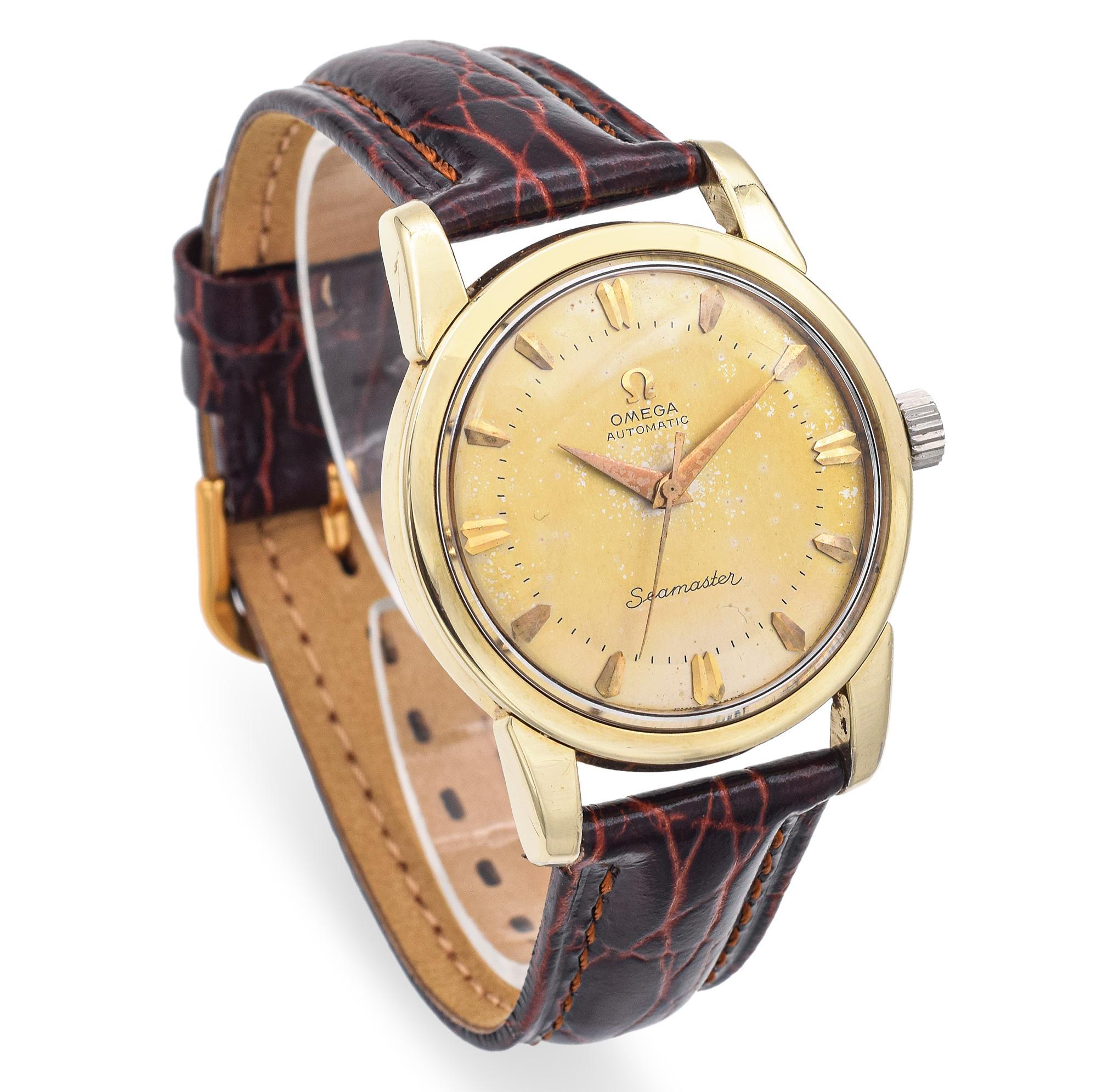 Vintage Omega Seamaster Automatic Men's Watch Ref 2846-7SC In Good Condition For Sale In New York, NY