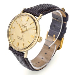 Vintage By Omega Seamaster De Ville 14k Gelbgold Automatik Herrenuhr LL6590-1