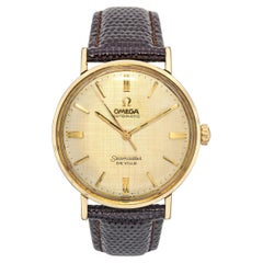 Vintage Omega Seamaster De Ville 14k Yellow Gold Automatic Men
s Watch LL6590-1