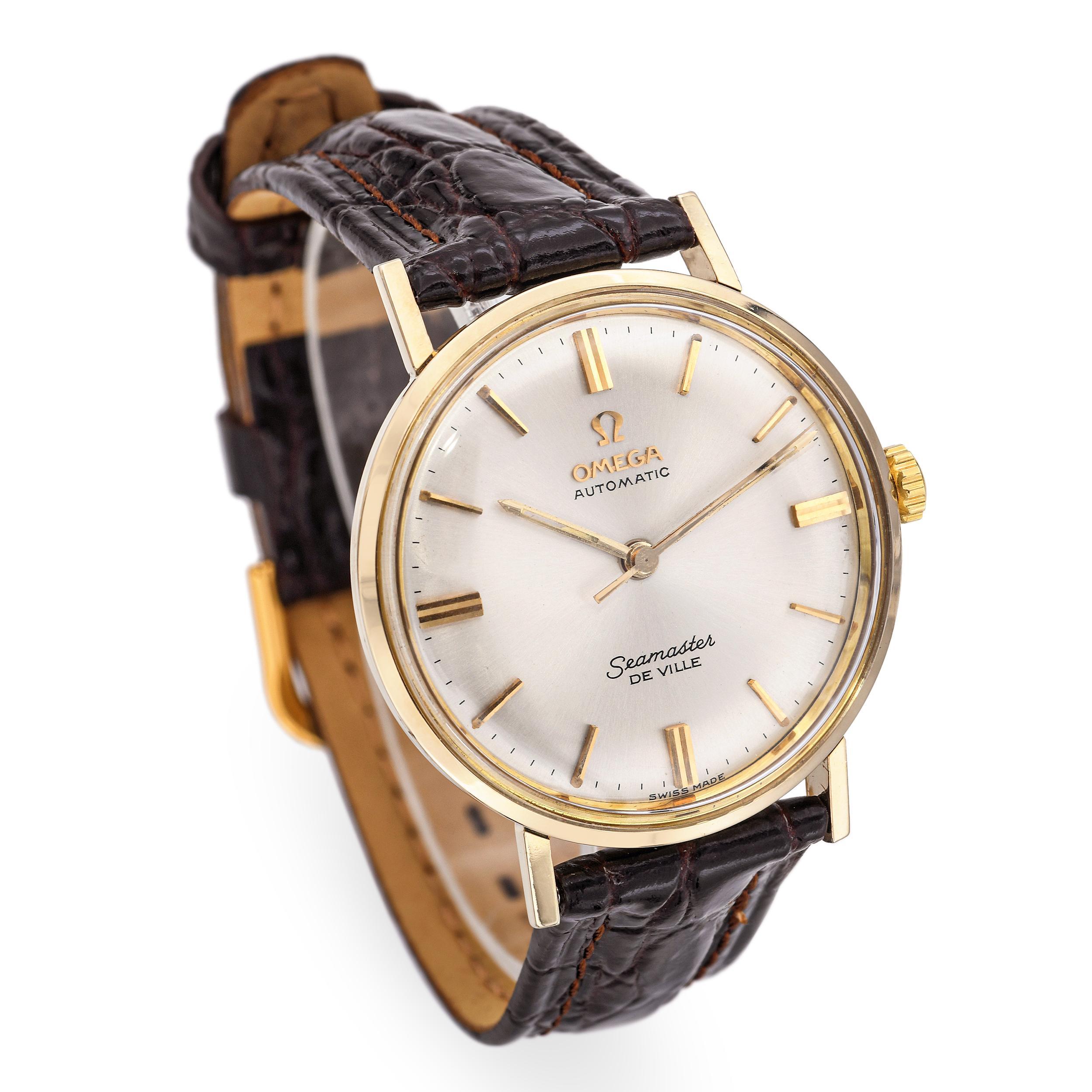 Femenino o masculino Reloj automático de caballero vintage Omega Seamaster De Ville bañado en oro en venta