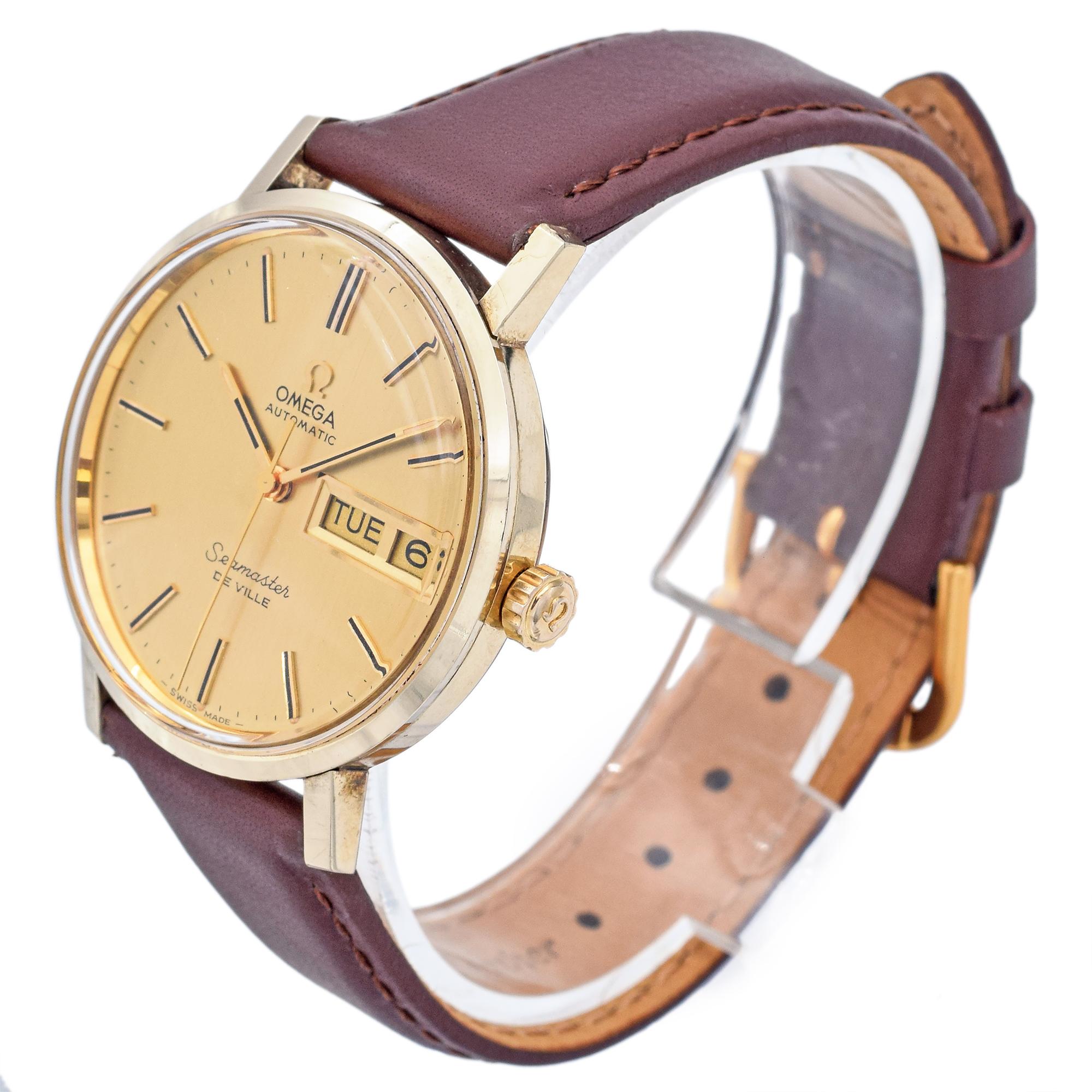 Good condition, keeping accurate time

Case Size: 35 mm
Band Length: 9 Inches
Hallmark: Omega

ITEM #:BR-1070-101123-15