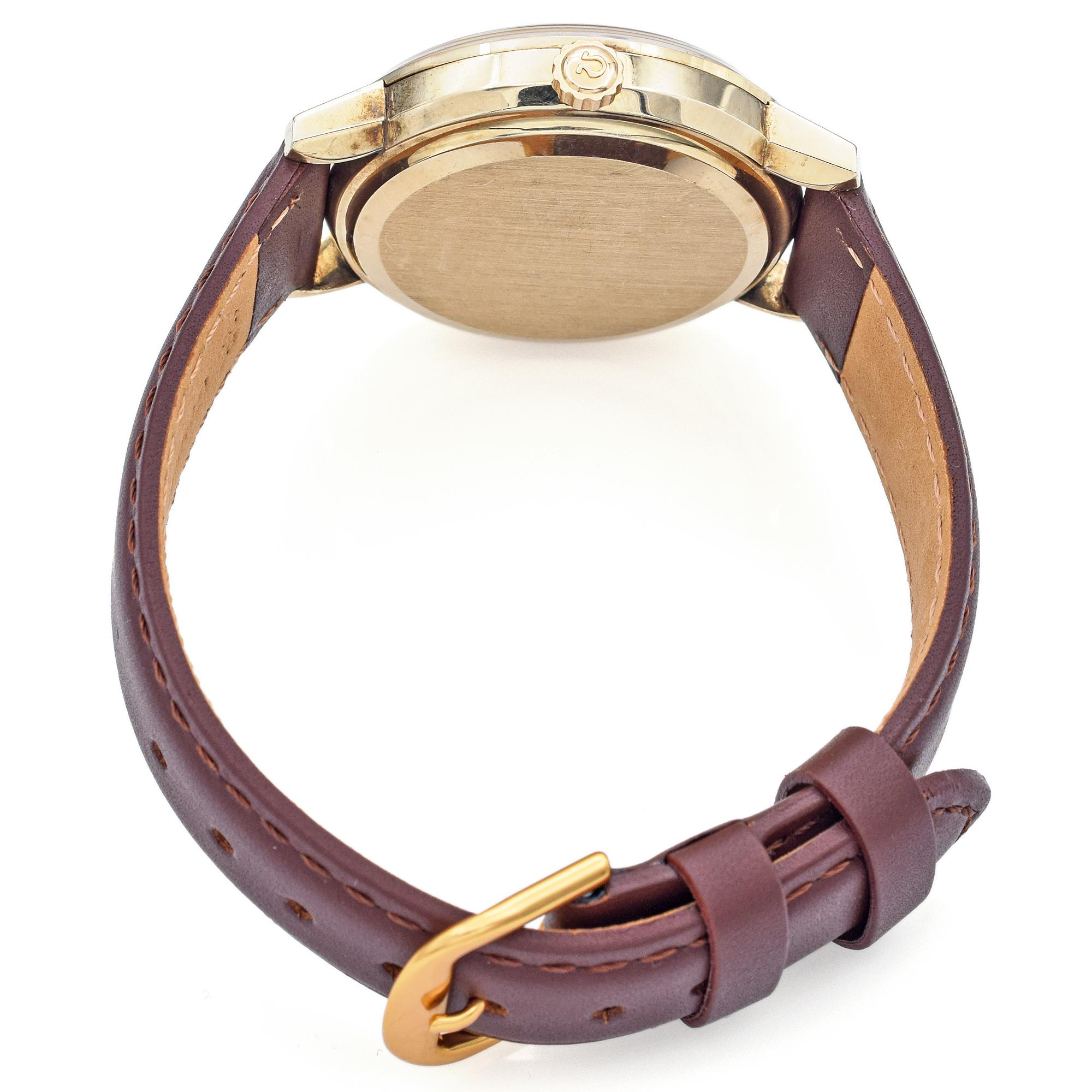 Omega Seamaster De Ville Montre-bracelet automatique vintage en or pour hommes Réf. C6865 Pour hommes 