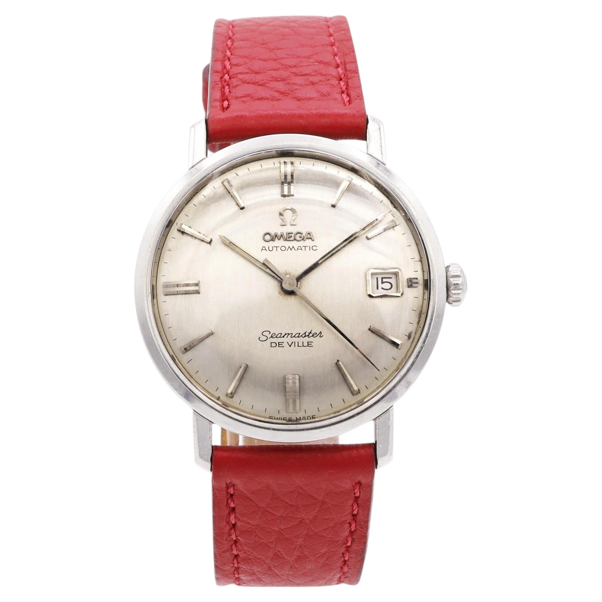Vintage Omega Seamaster De Ville Stainless Steel Date Automatic Men’s Watch