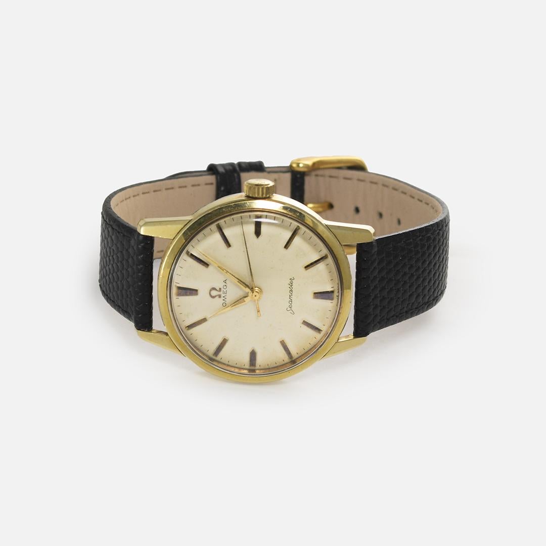 Women's or Men's Vintage Omega Seamaster Gold-Filled Automatic Watch 34mm