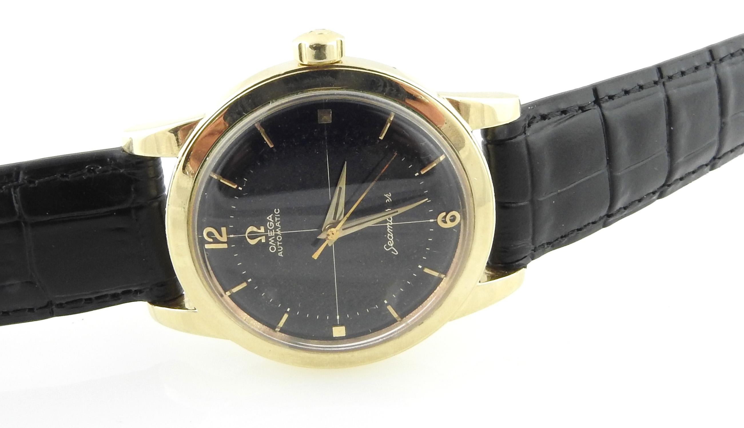 vintage omega black dial