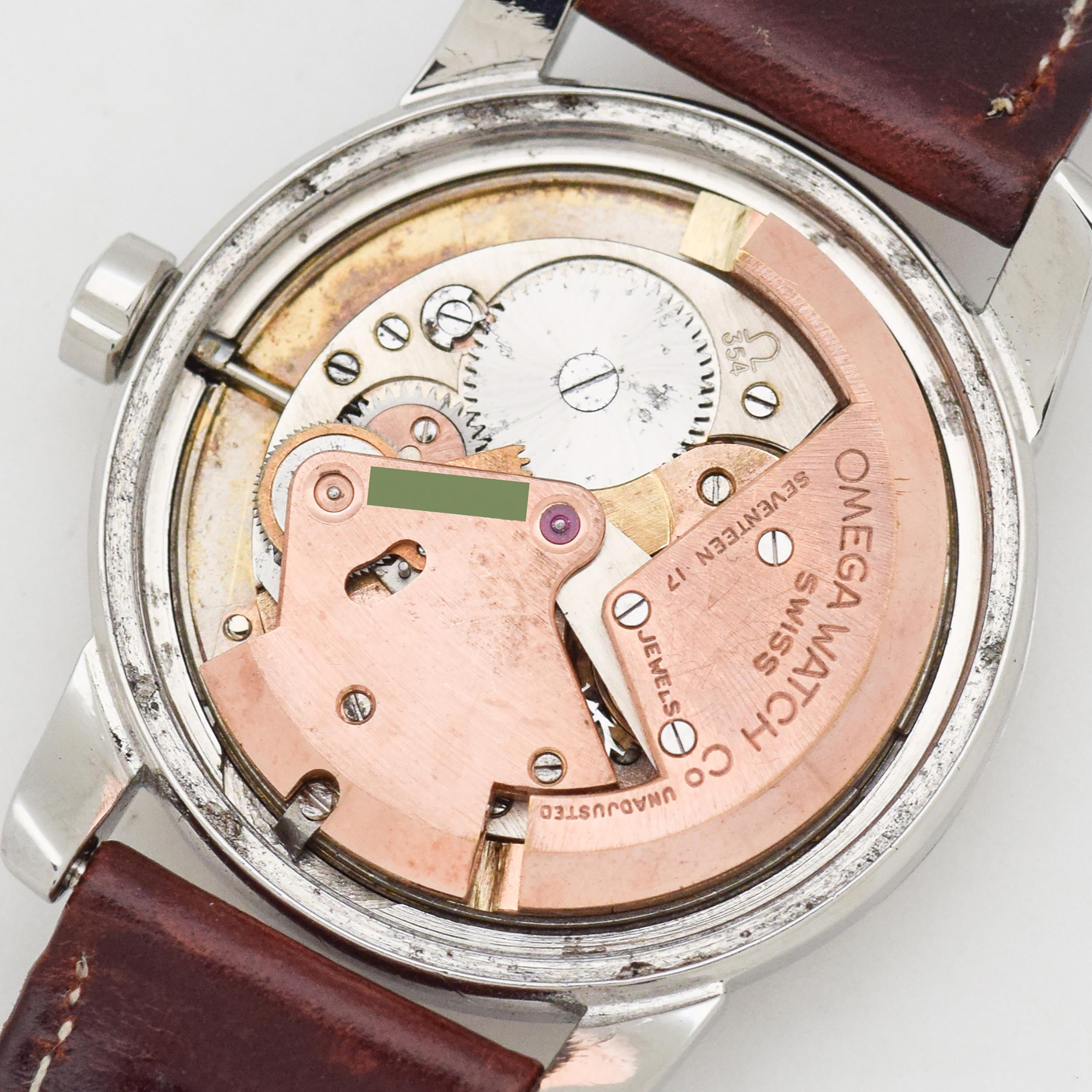 Vintage Omega Seamaster Stainless Steel Watch, 1953 4