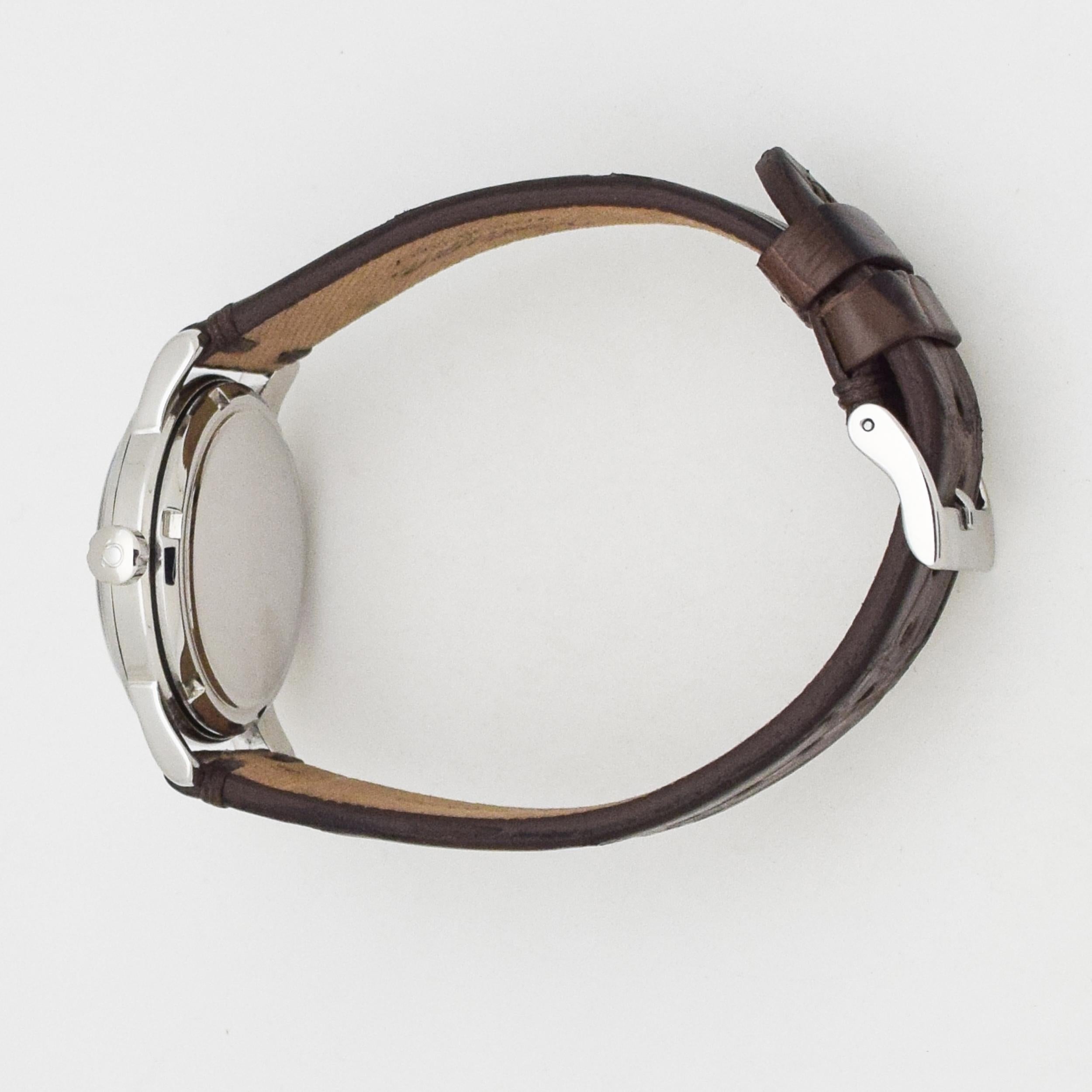 Vintage Omega Seamaster Stainless Steel Watch, 1953 In Excellent Condition In Beverly Hills, CA