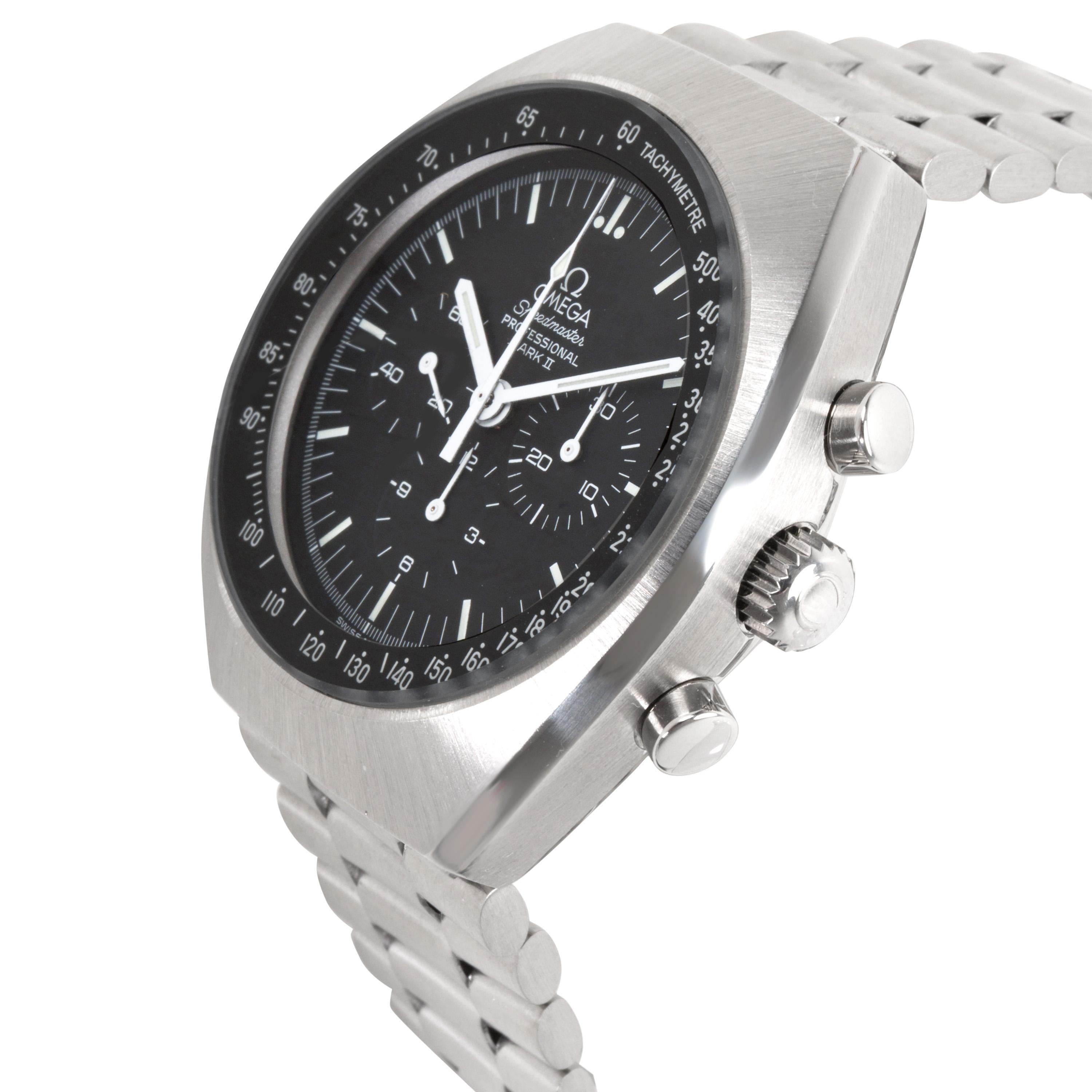 Vintage Omega Speedmaster Mark II 1450014 Men's Watch in Stainless Steel In Excellent Condition In New York, NY