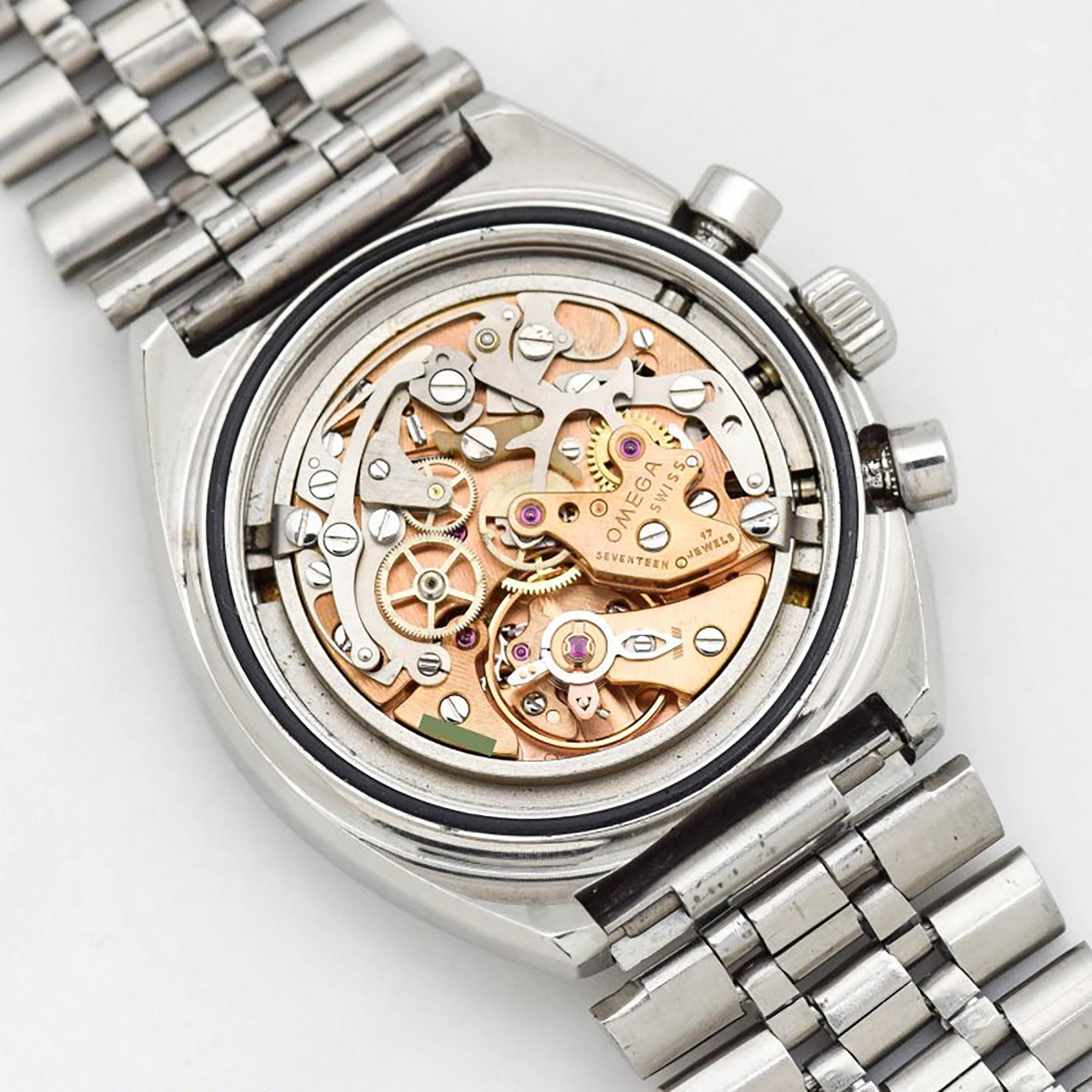 Vintage Omega Speedmaster Mark II Stainless Steel Watch, 1970 For Sale 3