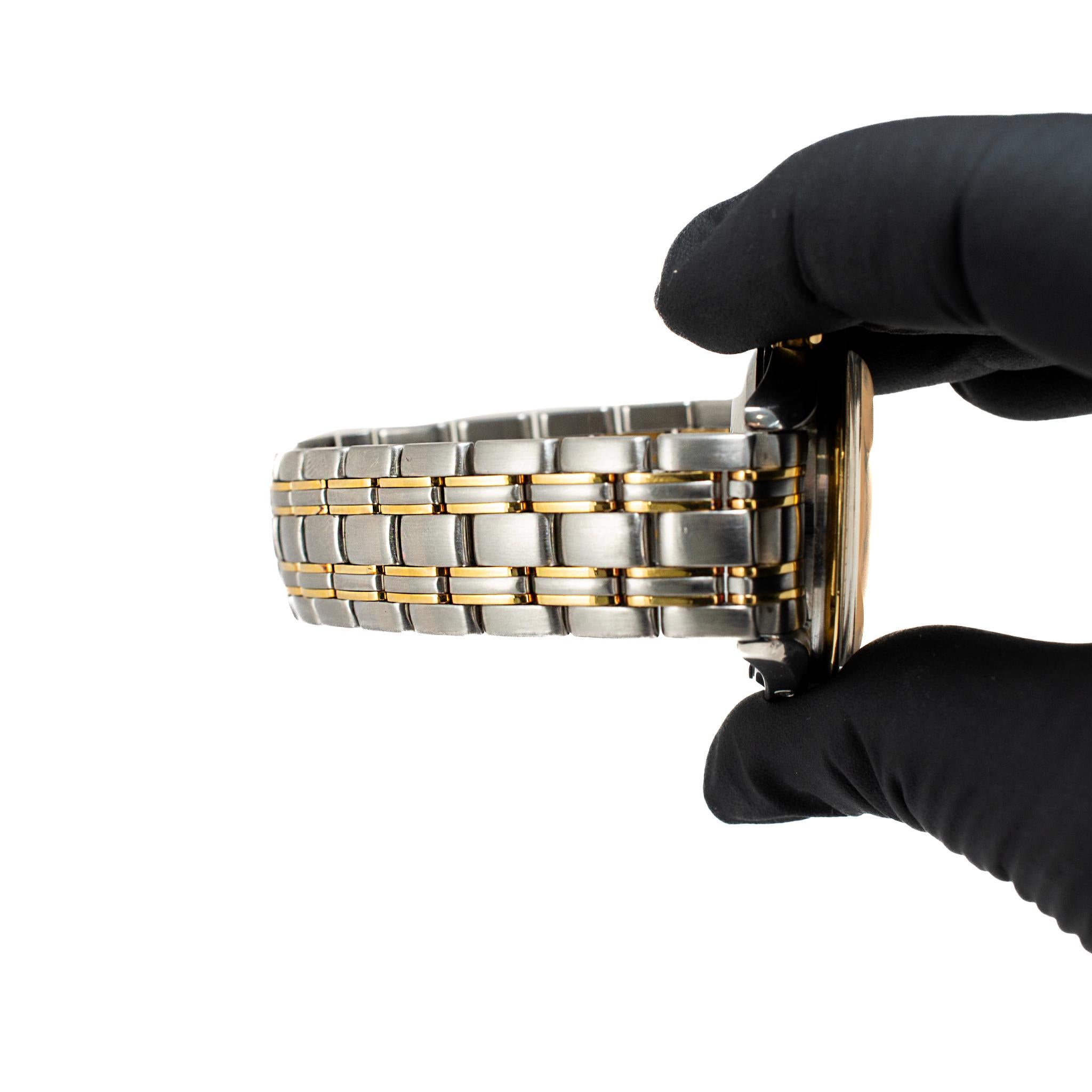 Reloj Vintage Omega Speedmaster Moonphase 39MM Blanco Romano Acero Oro en venta 3