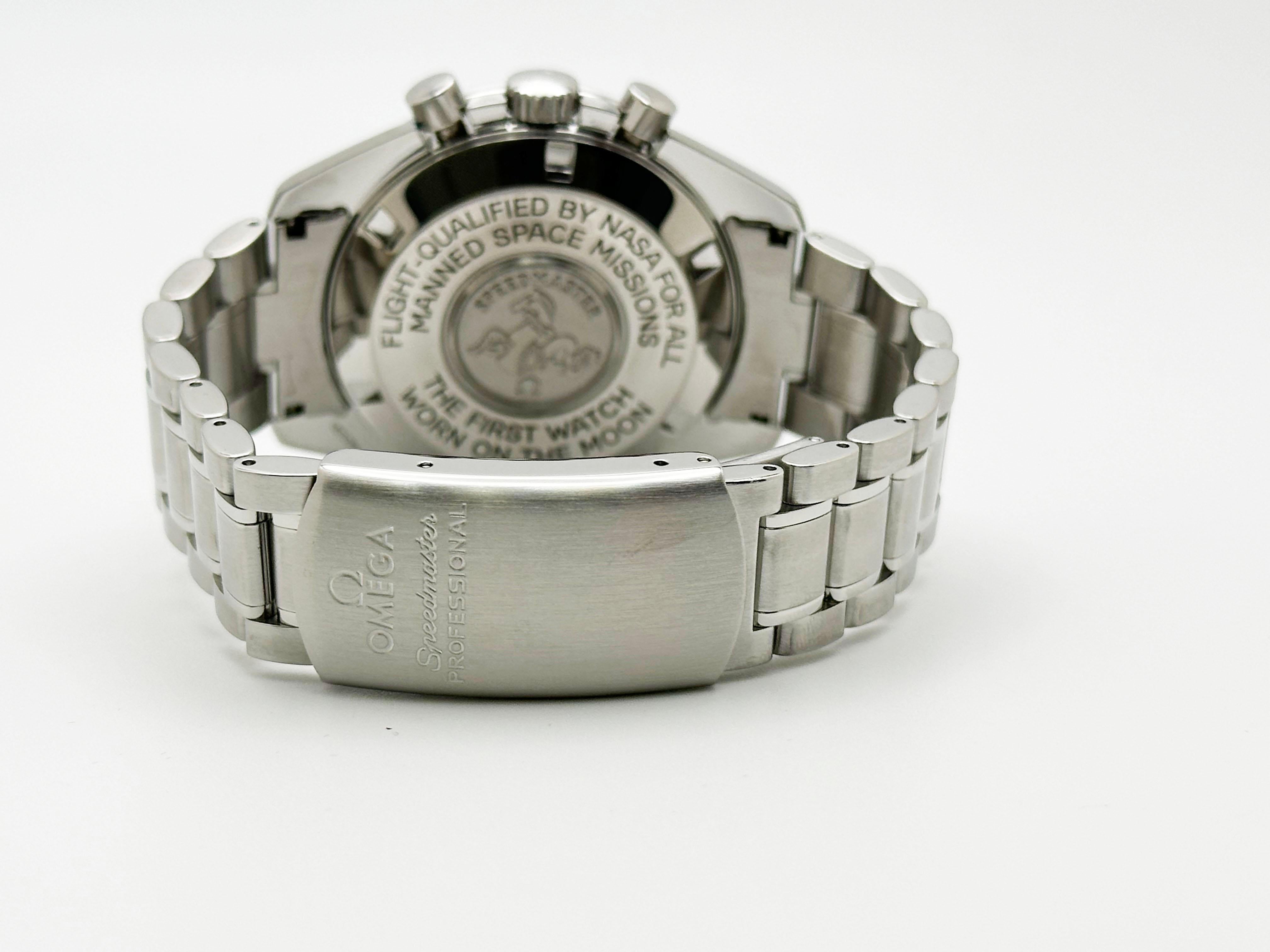 Men's Vintage Omega Speedmaster Moonwatch 3570.50.00 42mm Black Dial Steel Box Papers For Sale