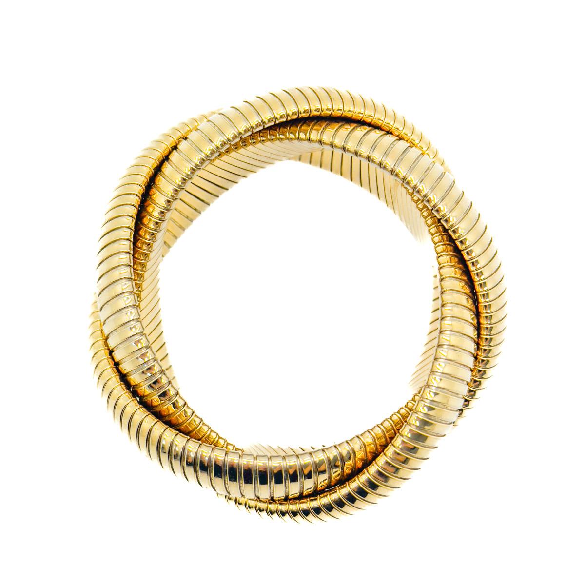 Brazalete vintage Omega de triple vuelta Años 80 en venta 1