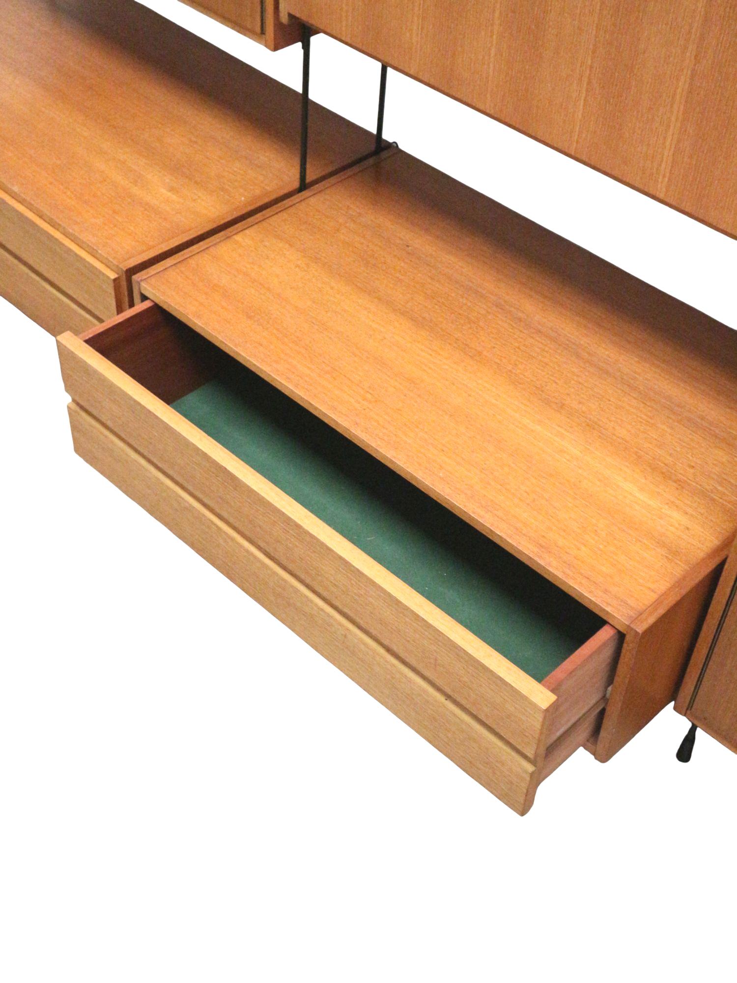Vintage Omnia wall system designed by Ernst Dieter Hilker in the 1960s For Sale 7