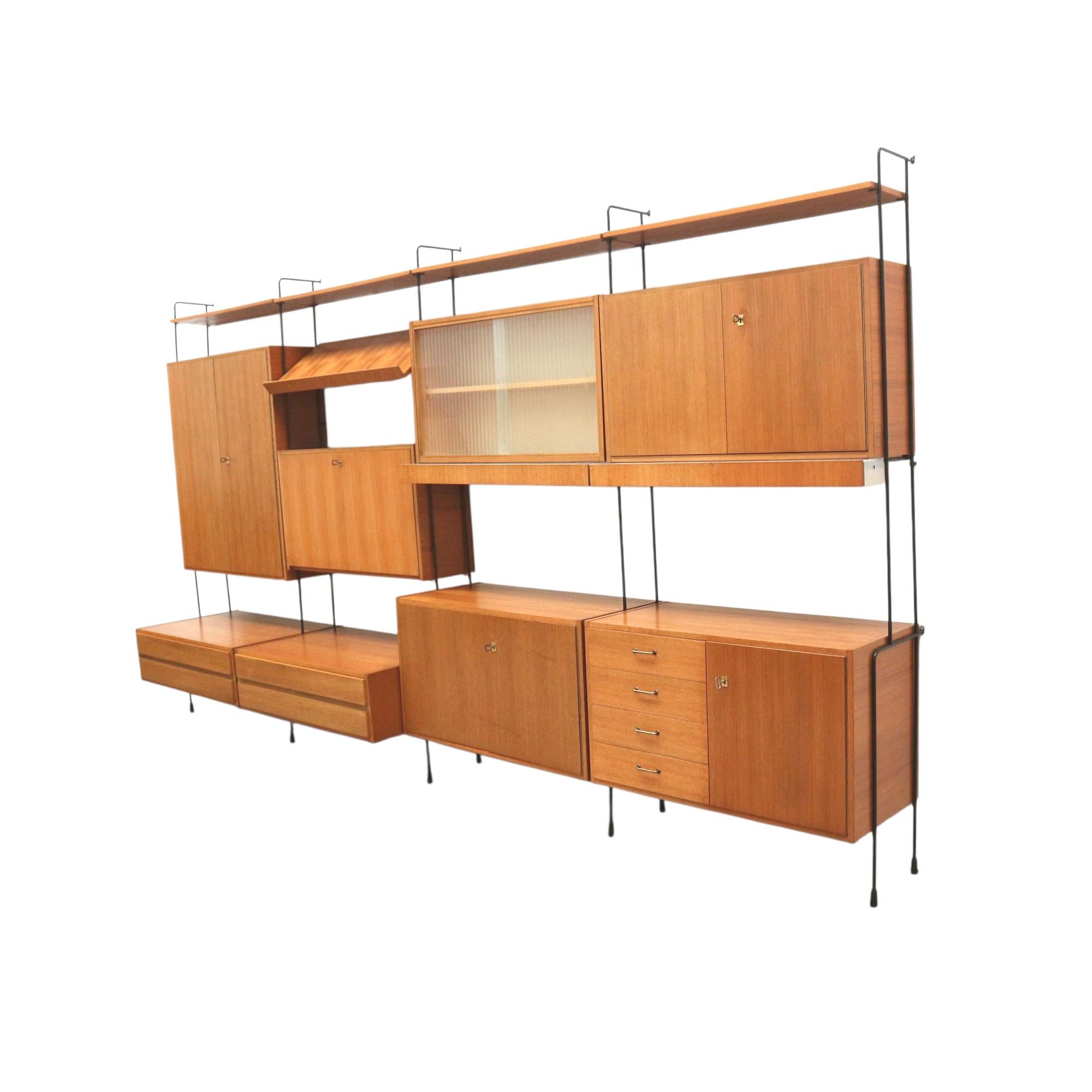 Vintage Omnia wall system designed by Ernst Dieter Hilker in the 1960s For Sale 8