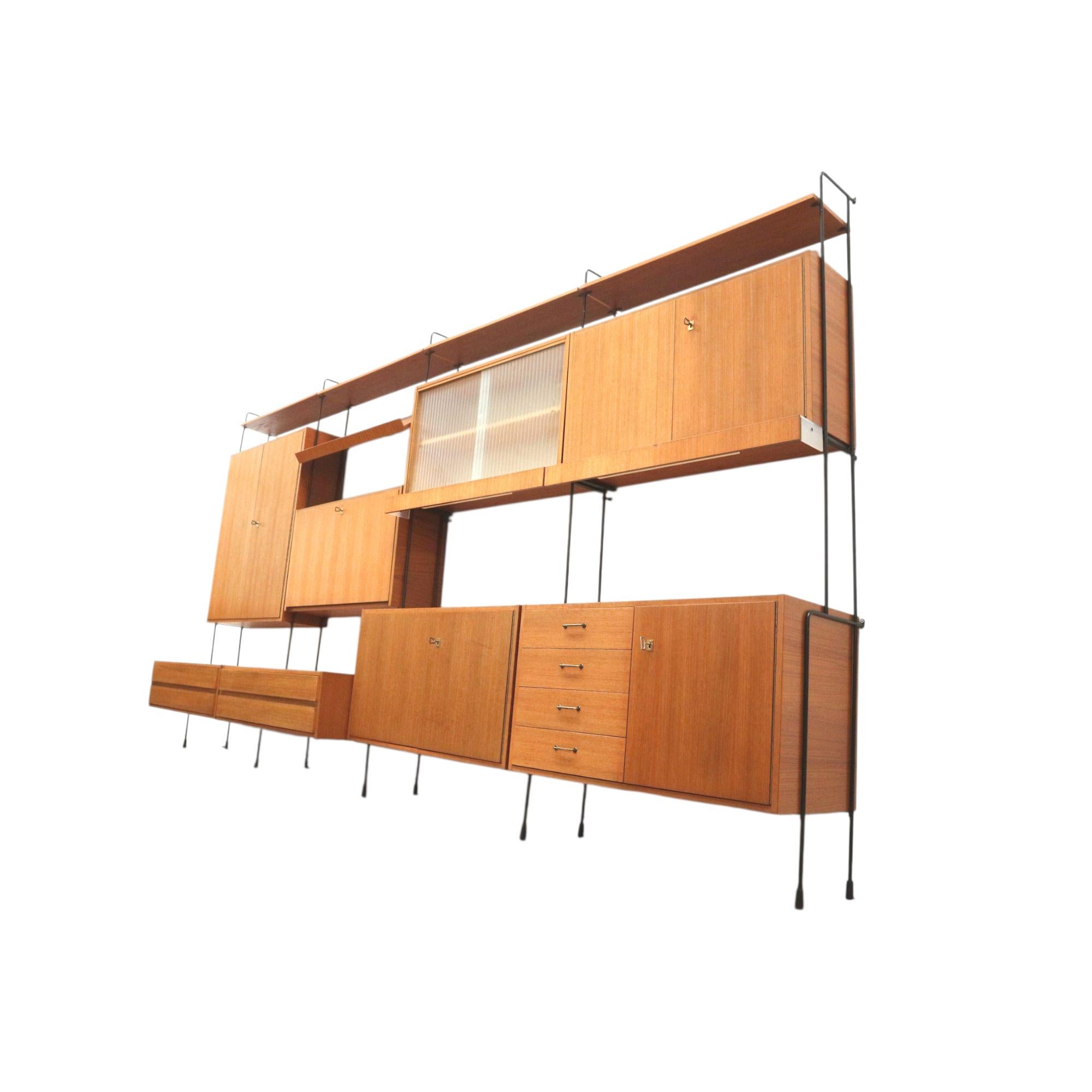 Vintage Omnia wall system designed by Ernst Dieter Hilker in the 1960s For Sale 9