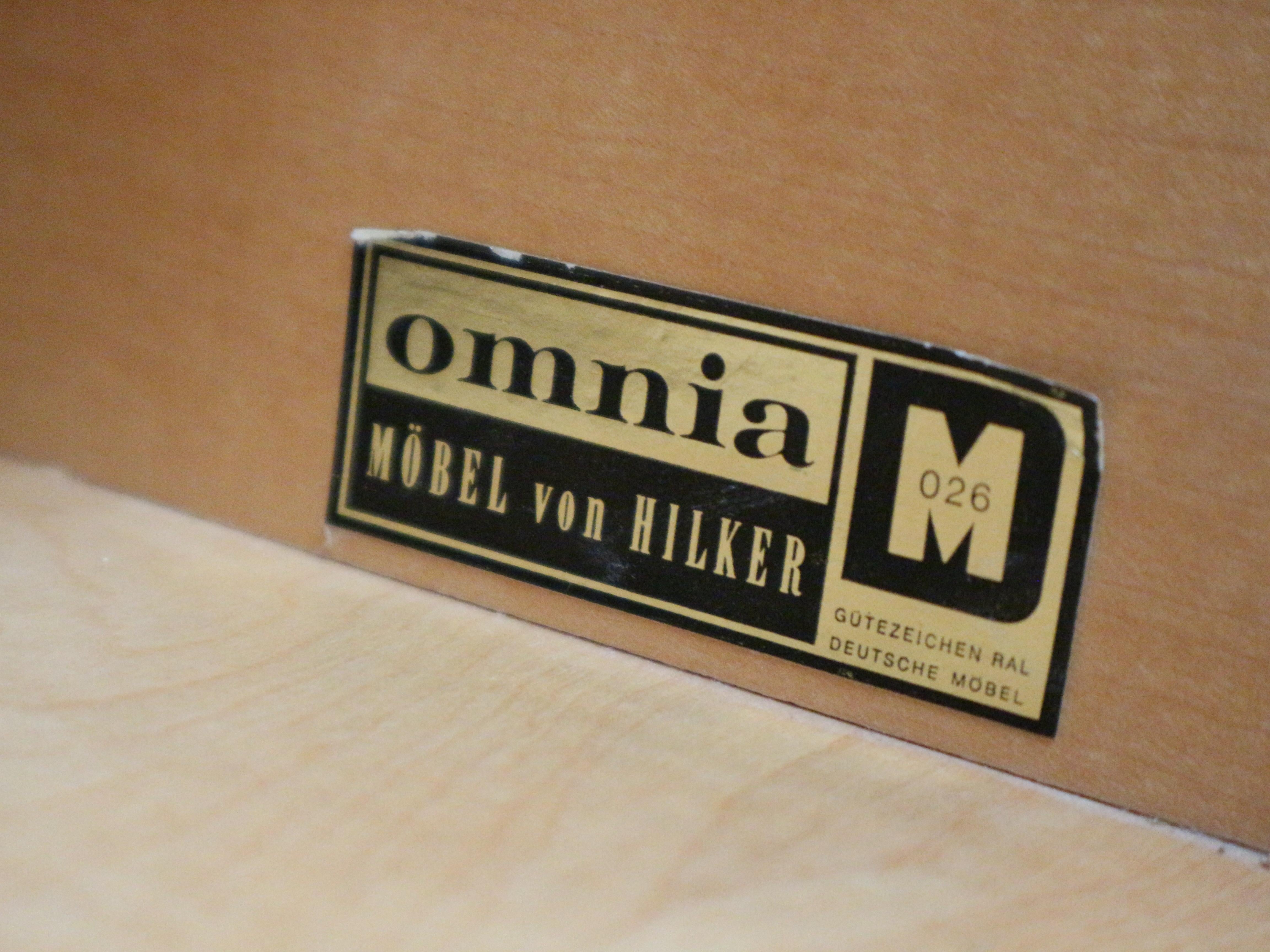 Vintage Omnia wall system designed by Ernst Dieter Hilker in the 1960s For Sale 11