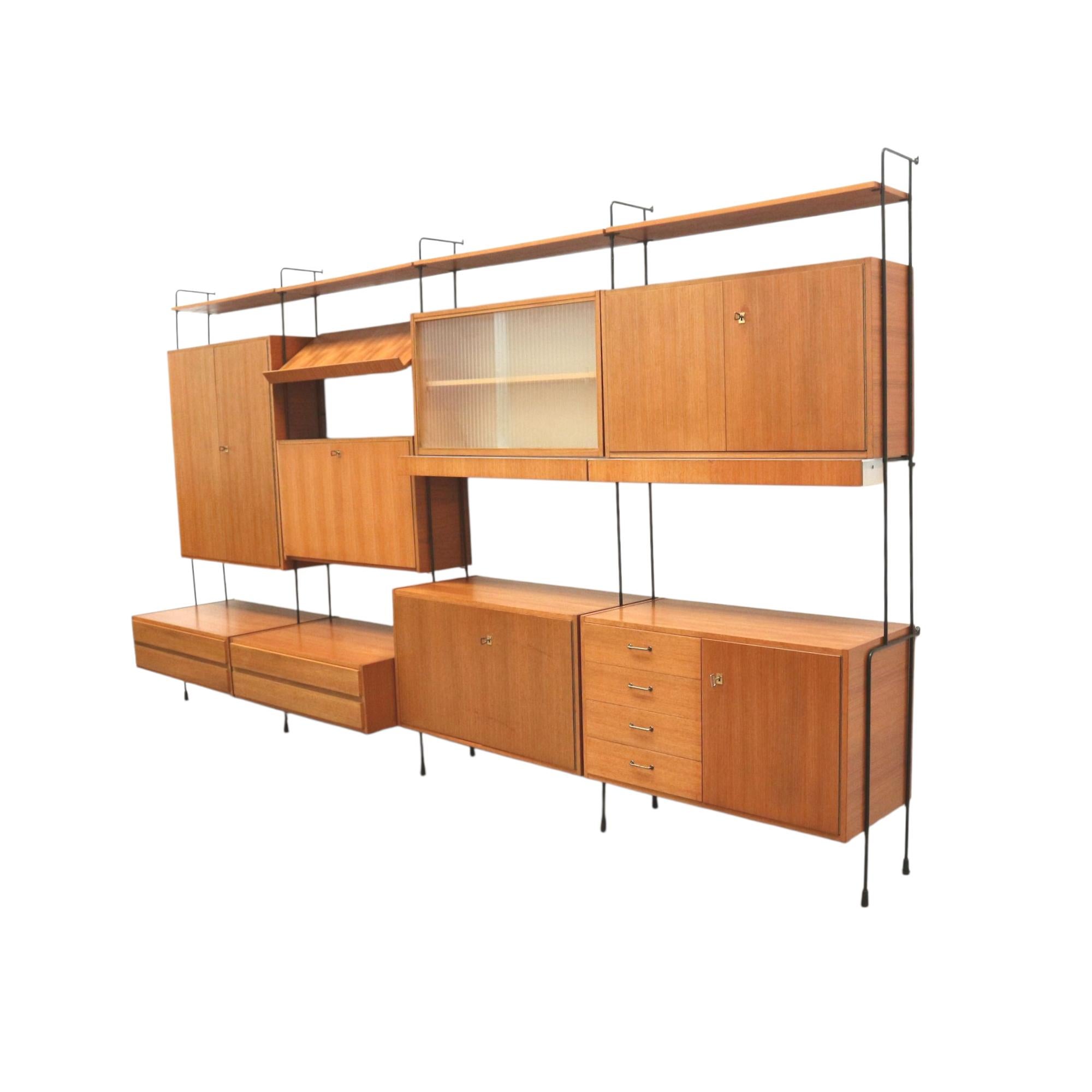 Vintage Omnia wall system designed by Ernst Dieter Hilker in the 1960s For Sale 12