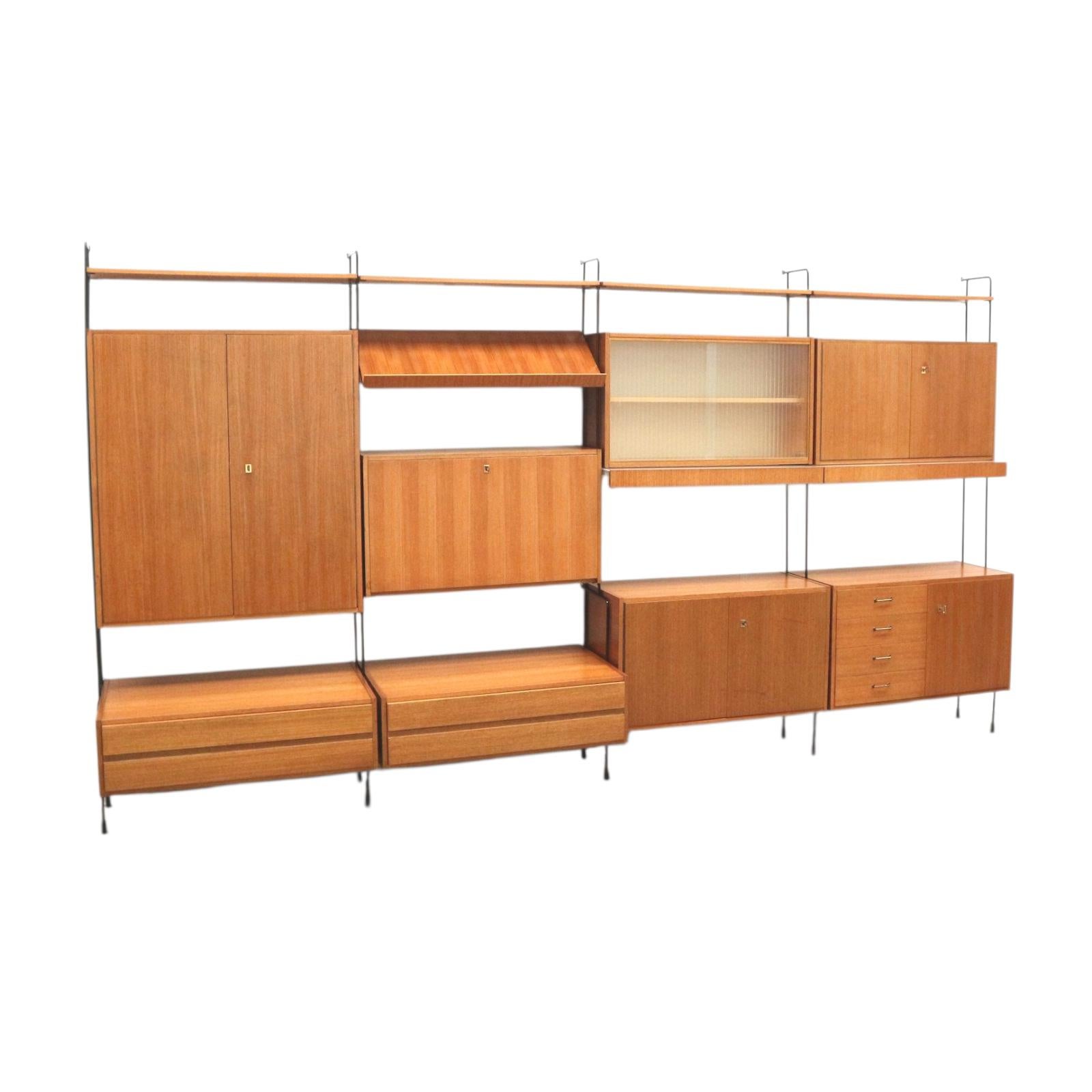 Mid-Century Modern Vintage Omnia wall system designed by Ernst Dieter Hilker in the 1960s For Sale
