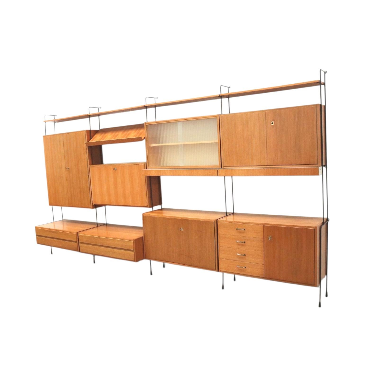 German Vintage Omnia wall system designed by Ernst Dieter Hilker in the 1960s For Sale