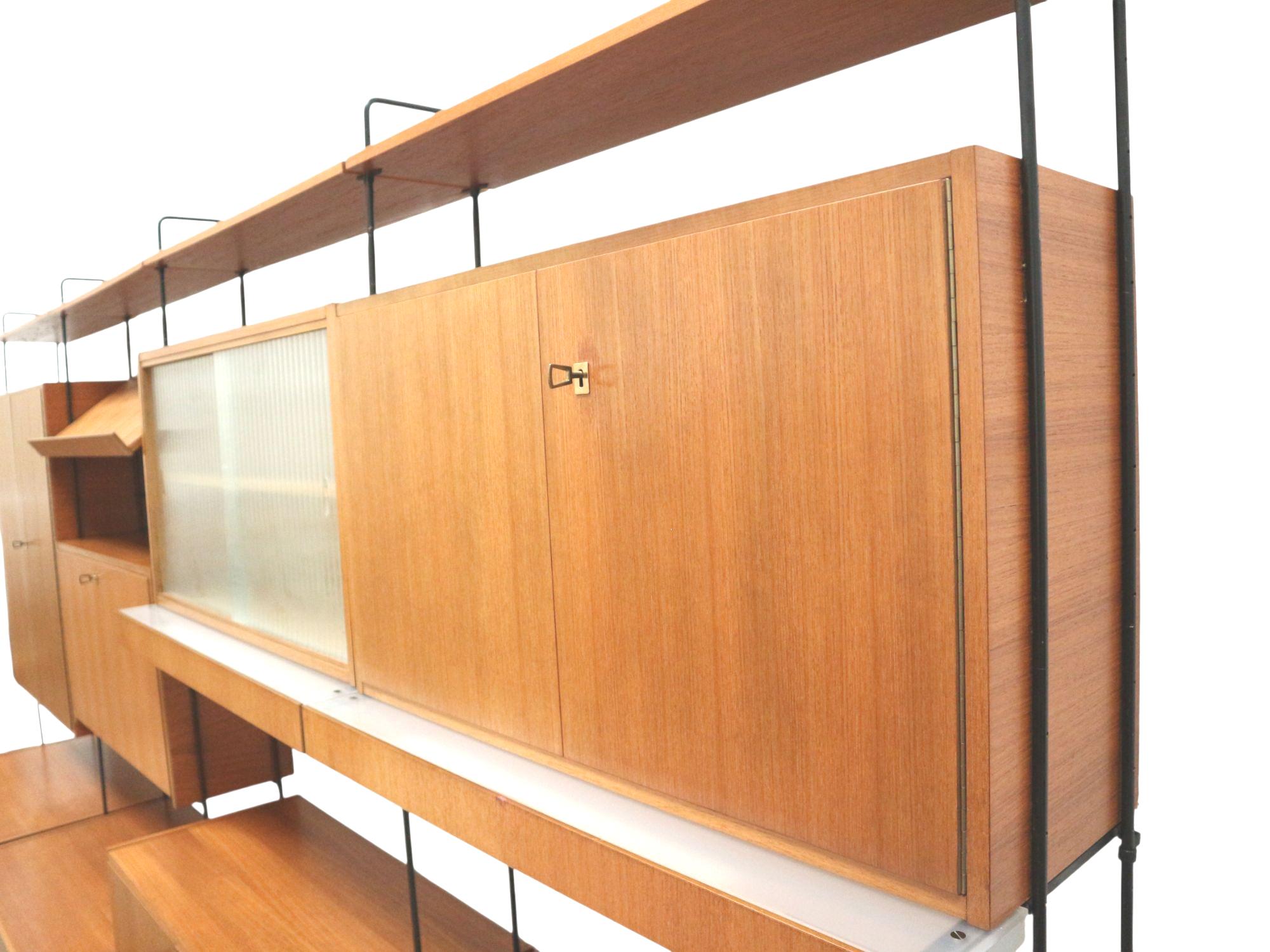 Vintage Omnia wall system designed by Ernst Dieter Hilker in the 1960s For Sale 1