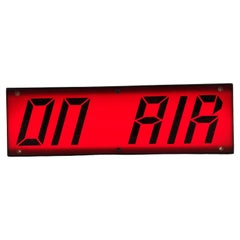 Vintage on air sign, 1970s Vintage on air sign, 1970s