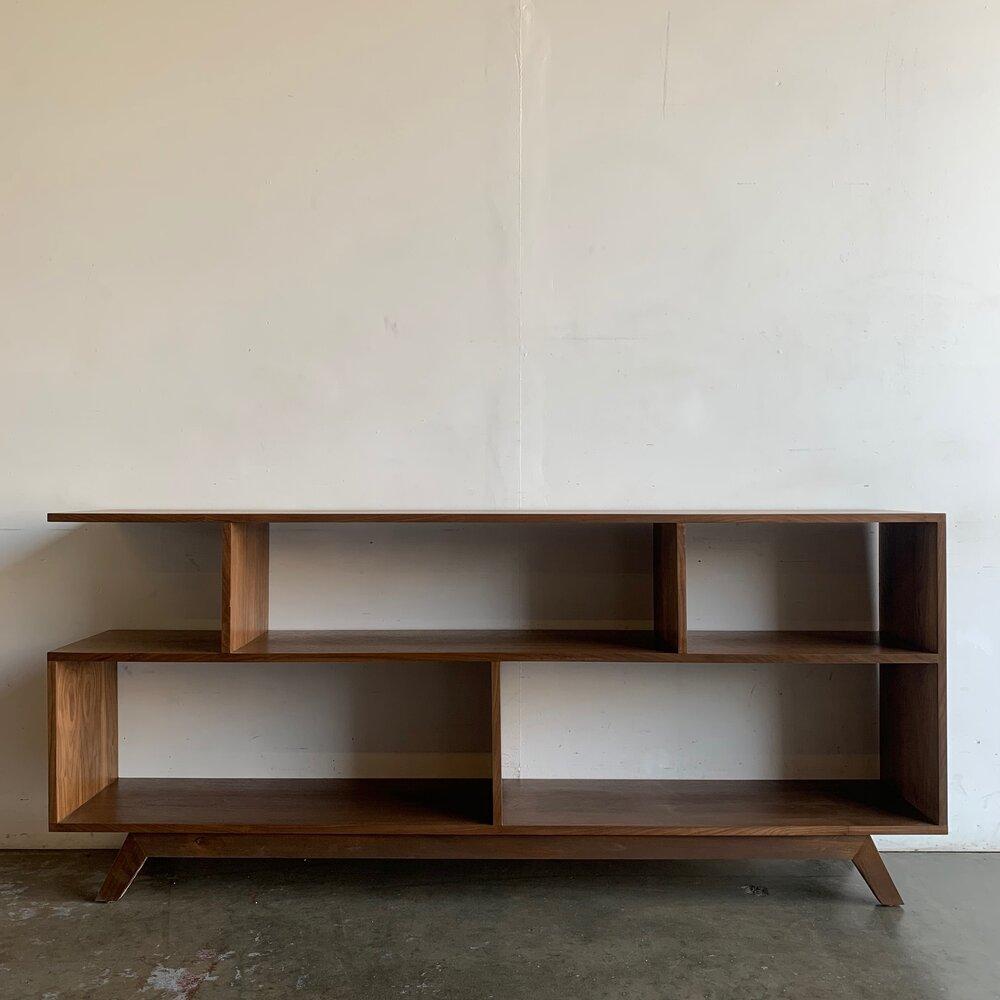 Contemporary Vintage on Point Two Tier Bookshelf- One in SF Location For Sale