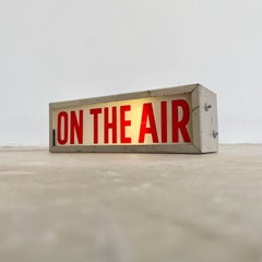 Vintage 'ON THE AIR' Recording Studio Sign Light, 1950s, USA