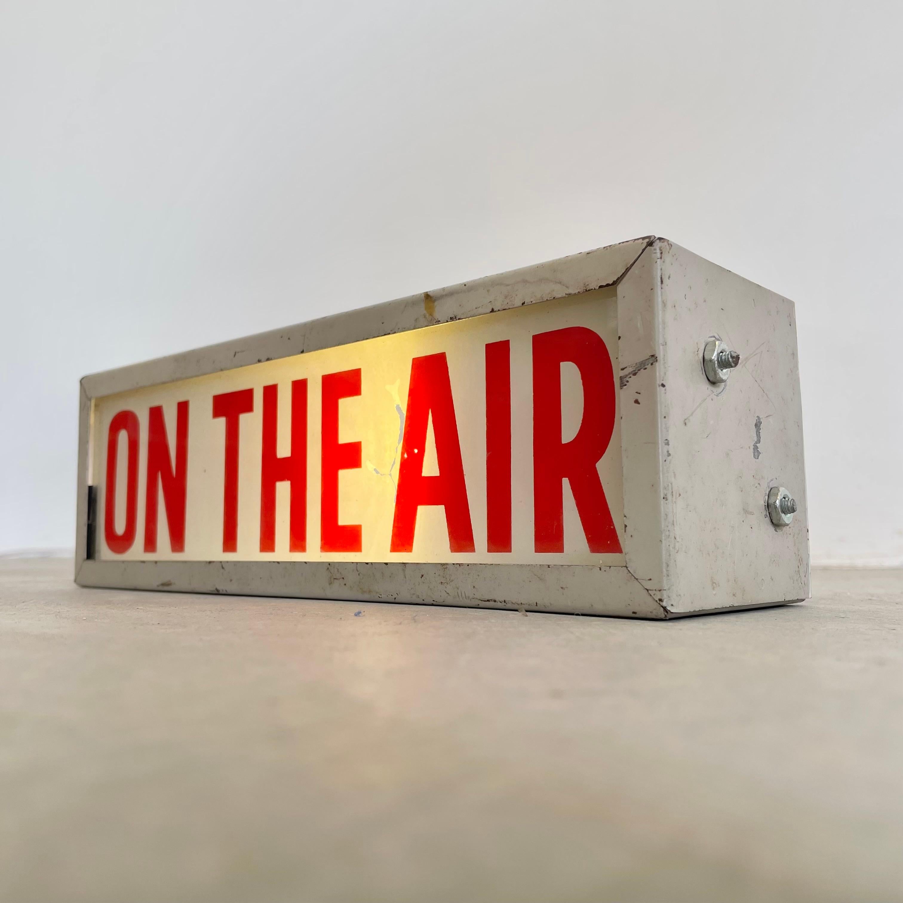 vintage on air sign