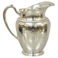 Retro Oneida LTD Fiesta Silver Plate Regency Style Water Pitcher